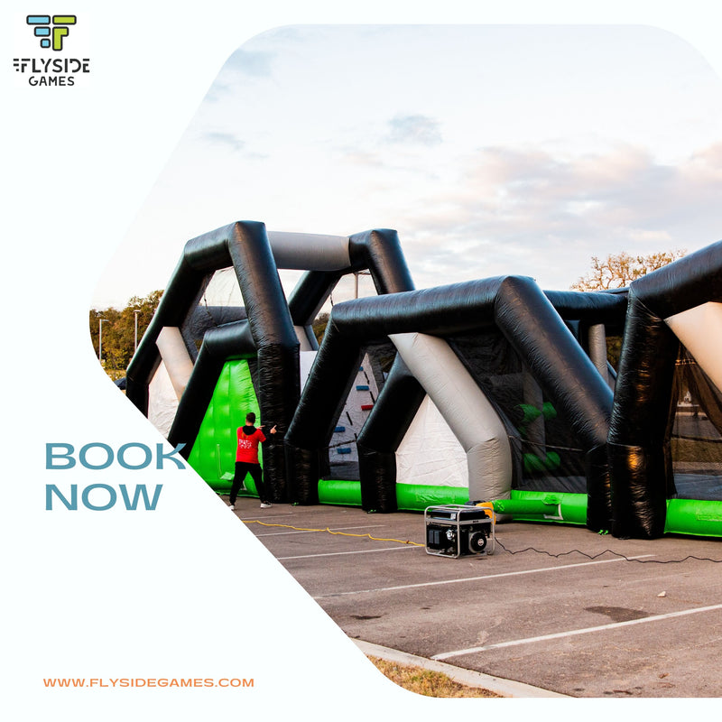 Experience the Thrill with Flyside Games' Inflatable Obstacle Course in Kyle, Texas