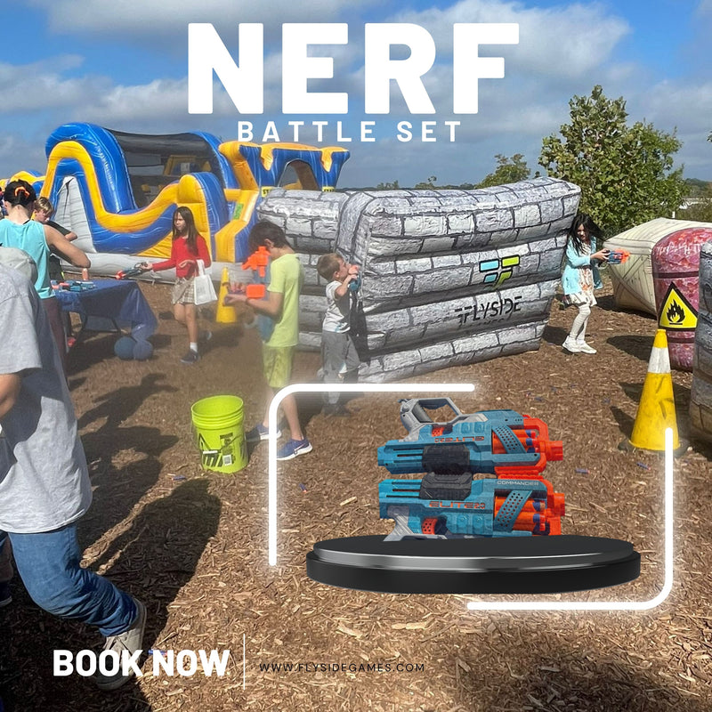Blasts and Giggles: Unleashing the Hilarity with Flyside Games' Nerf Gun Battle Sets in Austin, Texas!