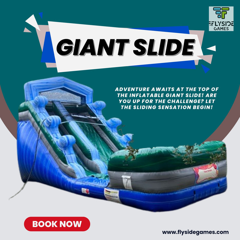 Making Waves and Memorable Moments : Dive into the Hilarity with Flyside Games' Water Slides for Rent in Austin, TX