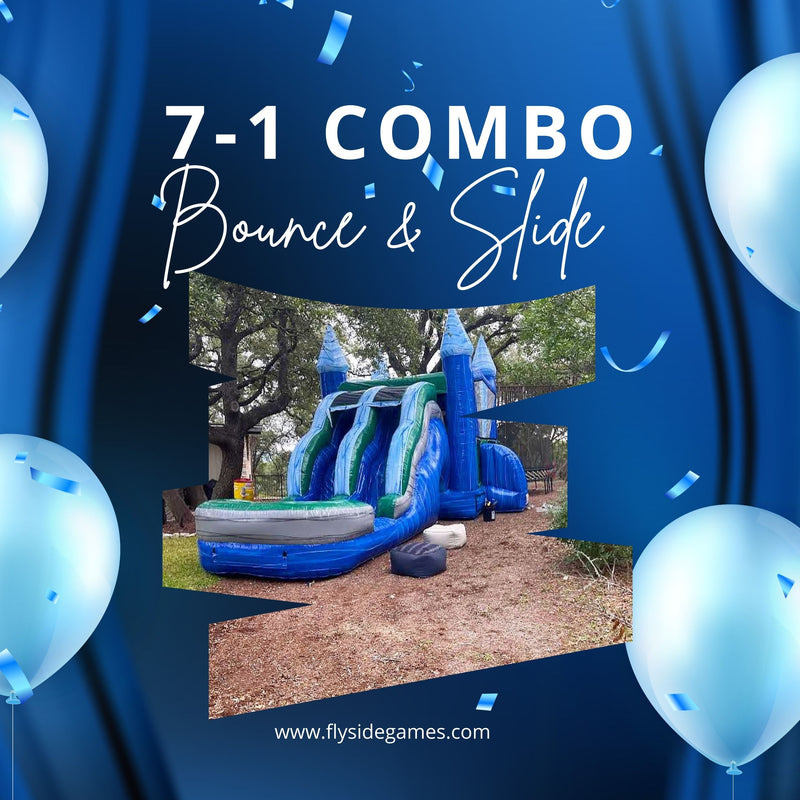 Flyside Games: The Ultimate 7-1 Bounce &amp; Slide Combo Experience in Austin, TX!