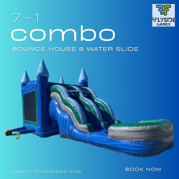Level Up Your Backyard Fun with Our 7-in-1 Bounce House!