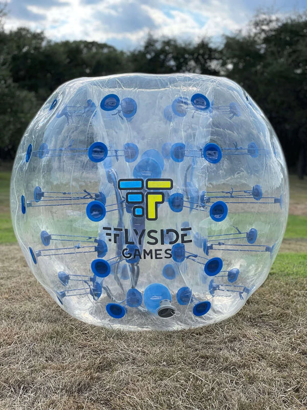 Bubble ball, also known as bubble soccer, or the "human hamster ball" is a sport that has quickly become popular among people of all ages. It is a fun and energetic way to get everyone involved in some physical activity, while still having a great time!